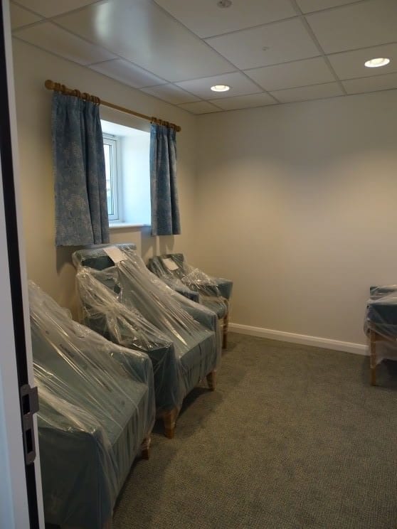 The furniture for the Tranquillity Rooms